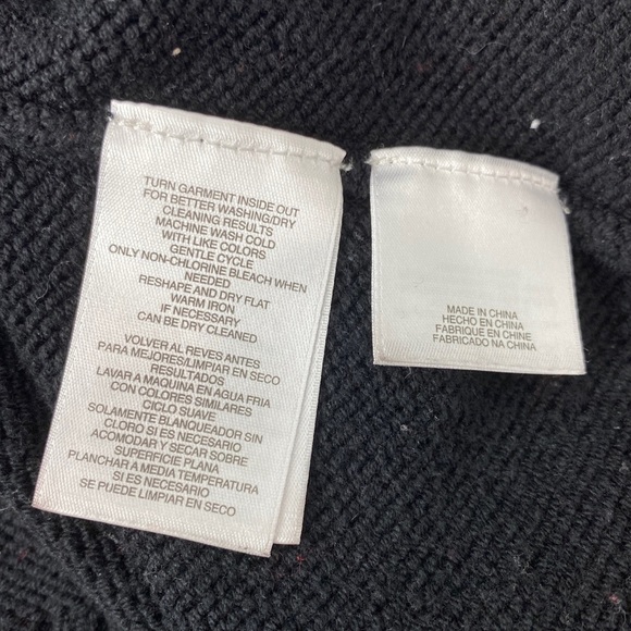 Anne Klein Red & Black Knit Sweater Color Block Gold Zippers Crewneck M - Picture 6 of 7